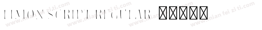 Limon Script Regular字体转换
